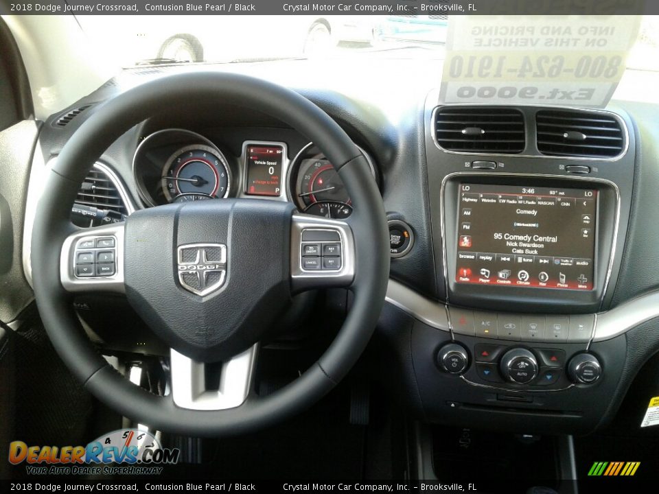 2018 Dodge Journey Crossroad Contusion Blue Pearl / Black Photo #13