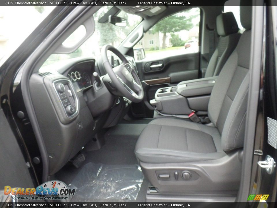 Jet Black Interior - 2019 Chevrolet Silverado 1500 LT Z71 Crew Cab 4WD Photo #16