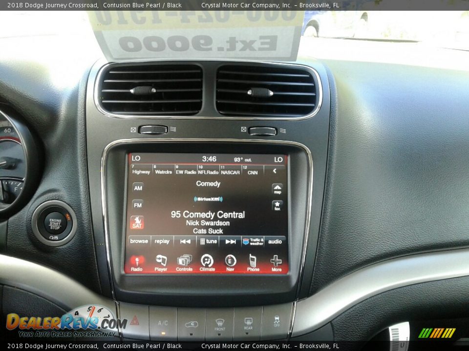 2018 Dodge Journey Crossroad Contusion Blue Pearl / Black Photo #15