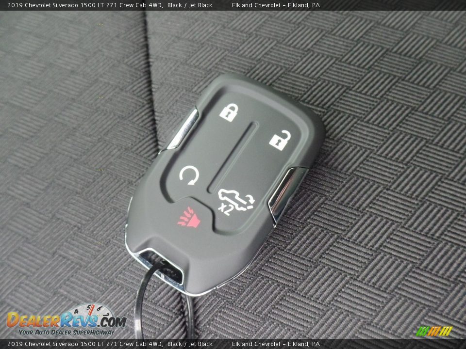 2019 Chevrolet Silverado 1500 LT Z71 Crew Cab 4WD Black / Jet Black Photo #17