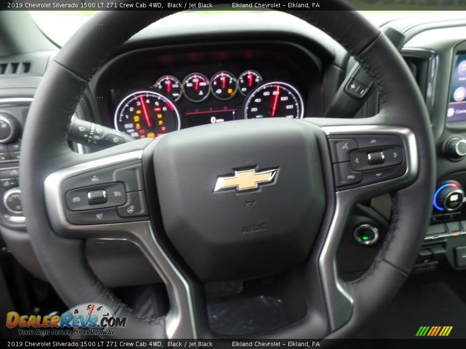 2019 Chevrolet Silverado 1500 LT Z71 Crew Cab 4WD Black / Jet Black Photo #22