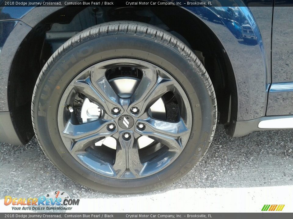 2018 Dodge Journey Crossroad Contusion Blue Pearl / Black Photo #20
