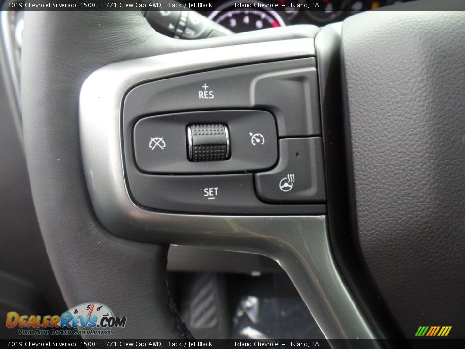 2019 Chevrolet Silverado 1500 LT Z71 Crew Cab 4WD Black / Jet Black Photo #24