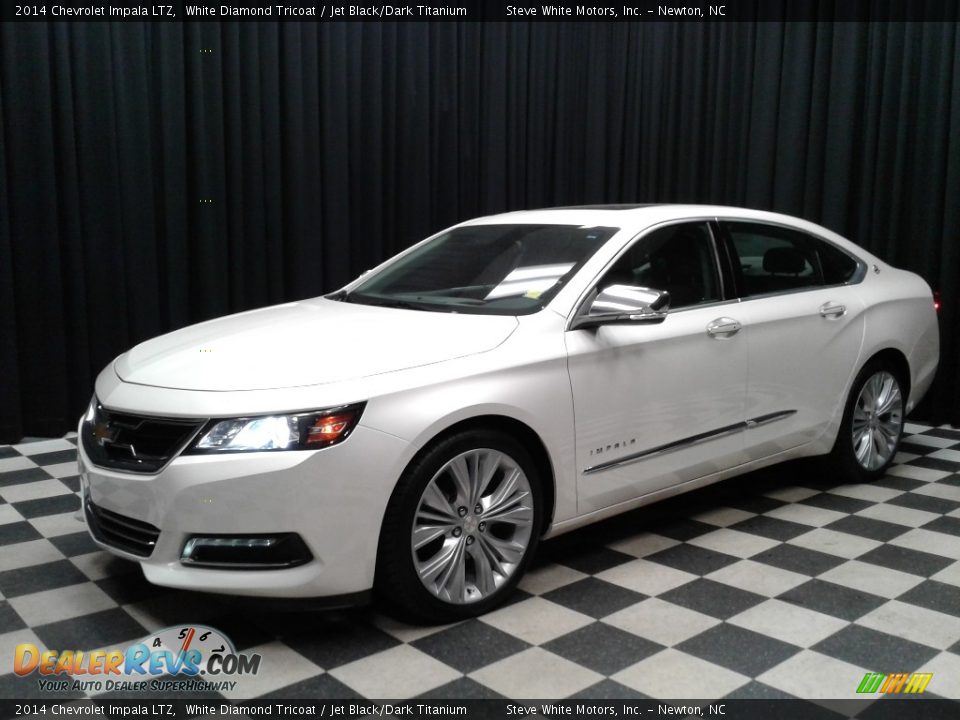 2014 Chevrolet Impala LTZ White Diamond Tricoat / Jet Black/Dark Titanium Photo #2