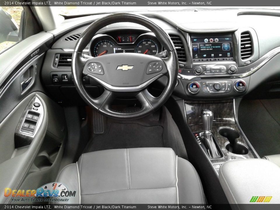 2014 Chevrolet Impala LTZ White Diamond Tricoat / Jet Black/Dark Titanium Photo #30