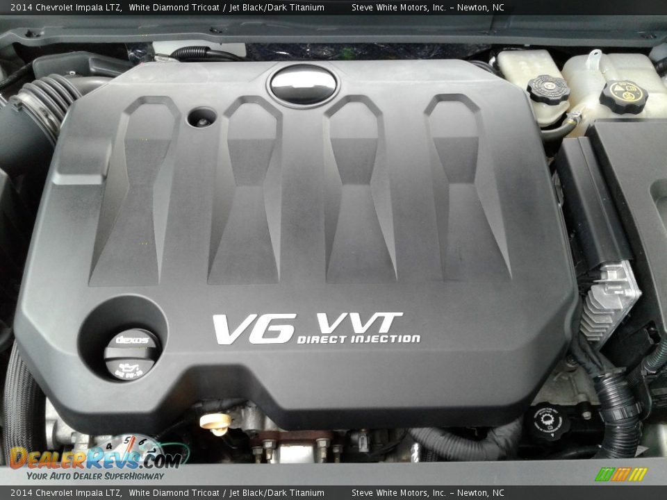 2014 Chevrolet Impala LTZ White Diamond Tricoat / Jet Black/Dark Titanium Photo #34