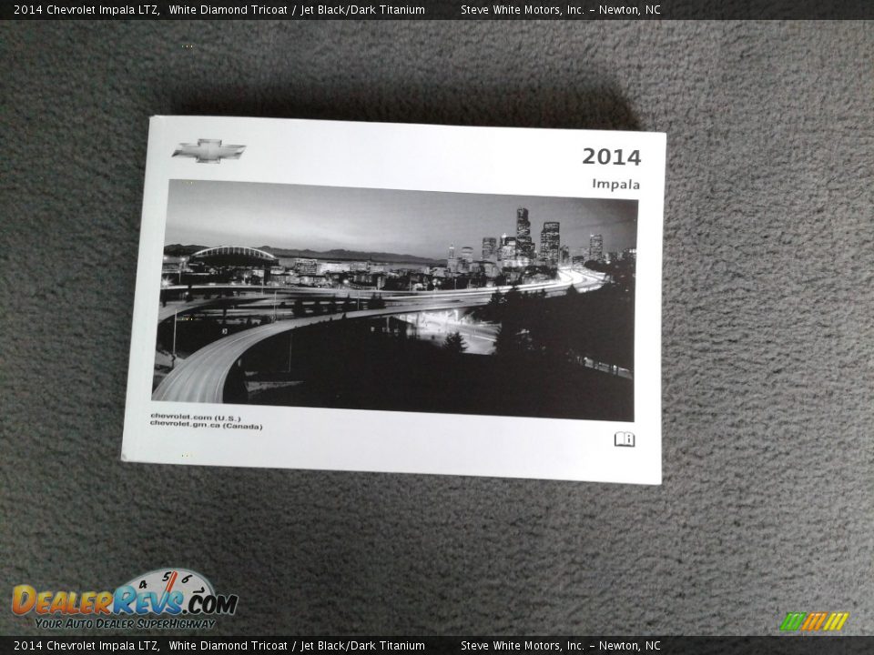 2014 Chevrolet Impala LTZ White Diamond Tricoat / Jet Black/Dark Titanium Photo #36