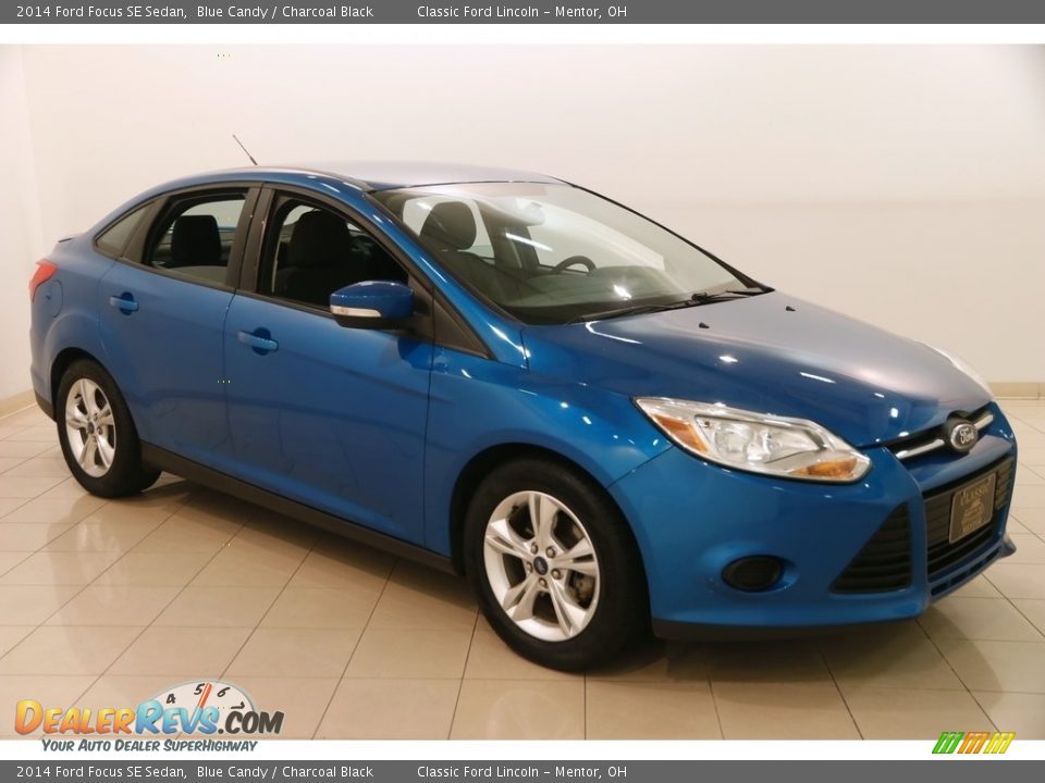 2014 Ford Focus SE Sedan Blue Candy / Charcoal Black Photo #1
