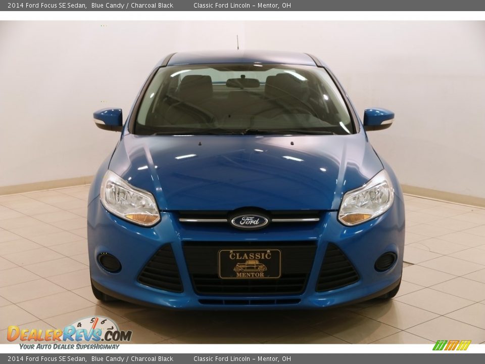 2014 Ford Focus SE Sedan Blue Candy / Charcoal Black Photo #2
