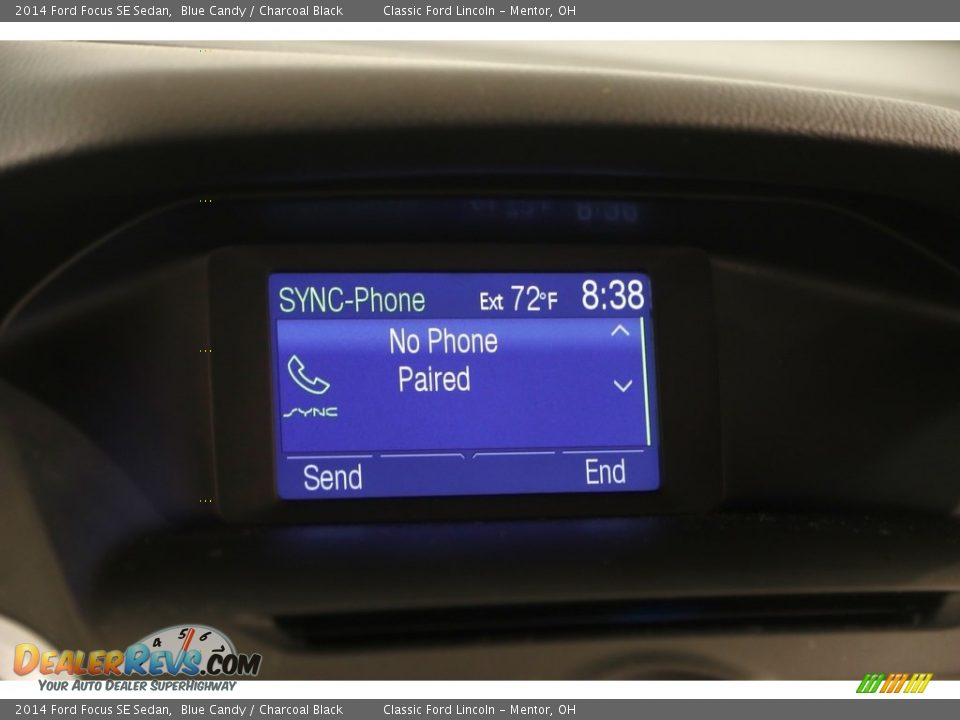 2014 Ford Focus SE Sedan Blue Candy / Charcoal Black Photo #10