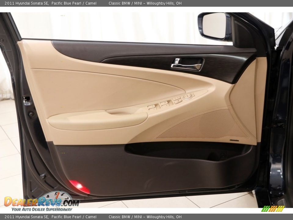 2011 Hyundai Sonata SE Pacific Blue Pearl / Camel Photo #4