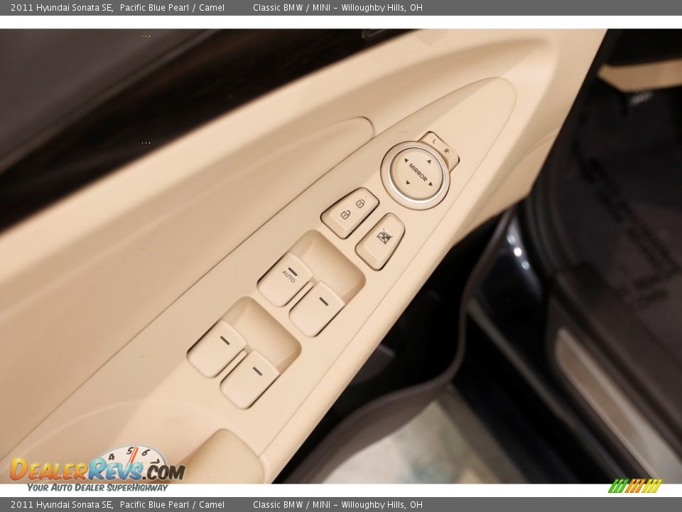 2011 Hyundai Sonata SE Pacific Blue Pearl / Camel Photo #5