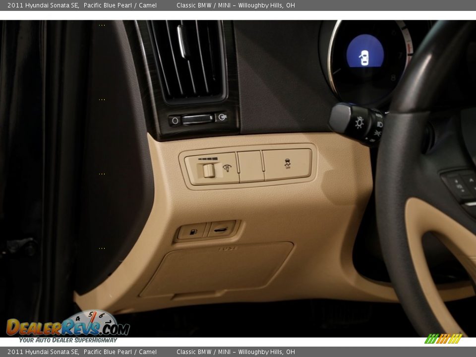 2011 Hyundai Sonata SE Pacific Blue Pearl / Camel Photo #7