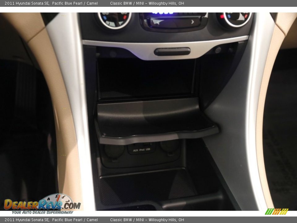 2011 Hyundai Sonata SE Pacific Blue Pearl / Camel Photo #17
