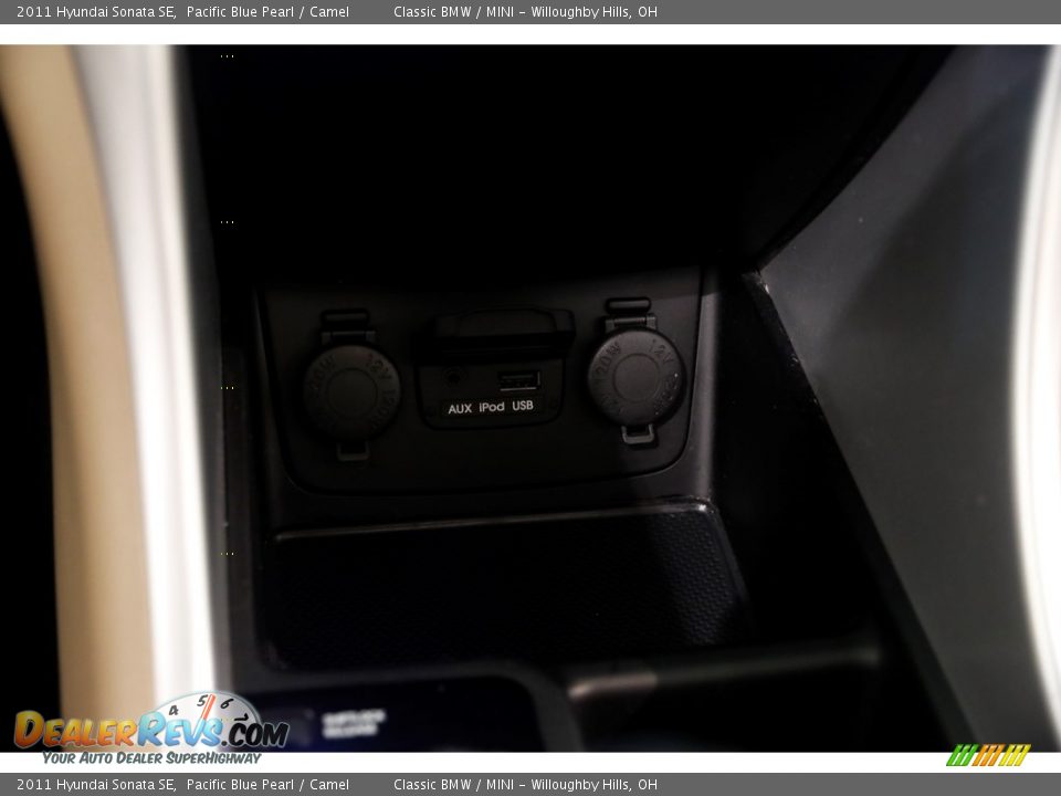 2011 Hyundai Sonata SE Pacific Blue Pearl / Camel Photo #18