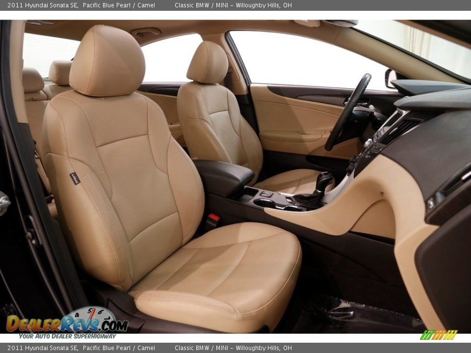 2011 Hyundai Sonata SE Pacific Blue Pearl / Camel Photo #20