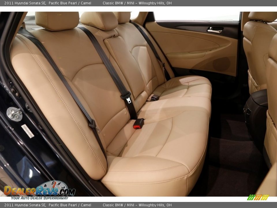 2011 Hyundai Sonata SE Pacific Blue Pearl / Camel Photo #21