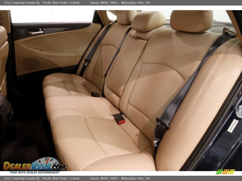 2011 Hyundai Sonata SE Pacific Blue Pearl / Camel Photo #22