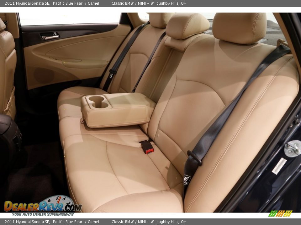 2011 Hyundai Sonata SE Pacific Blue Pearl / Camel Photo #23