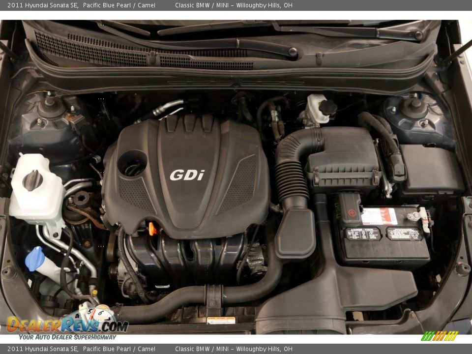 2011 Hyundai Sonata SE Pacific Blue Pearl / Camel Photo #25
