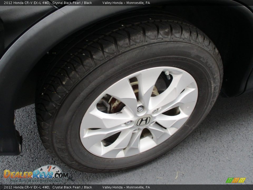 2012 Honda CR-V EX-L 4WD Crystal Black Pearl / Black Photo #6