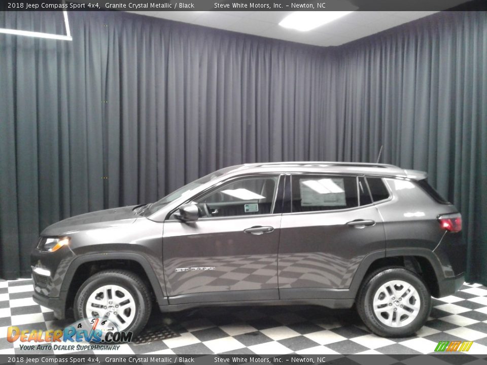 2018 Jeep Compass Sport 4x4 Granite Crystal Metallic / Black Photo #1