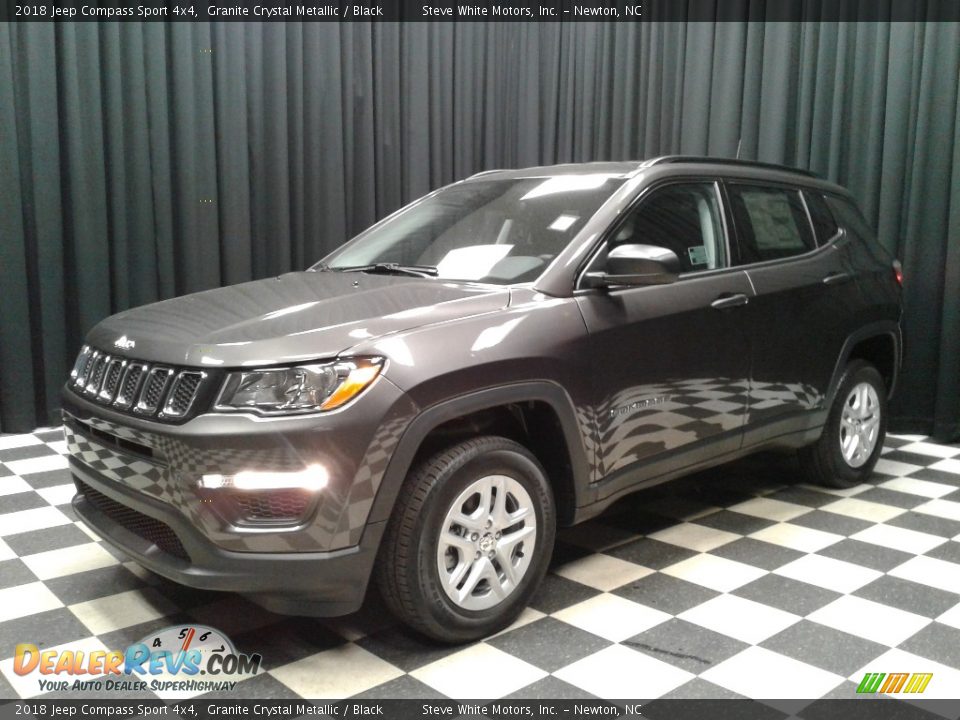 2018 Jeep Compass Sport 4x4 Granite Crystal Metallic / Black Photo #2