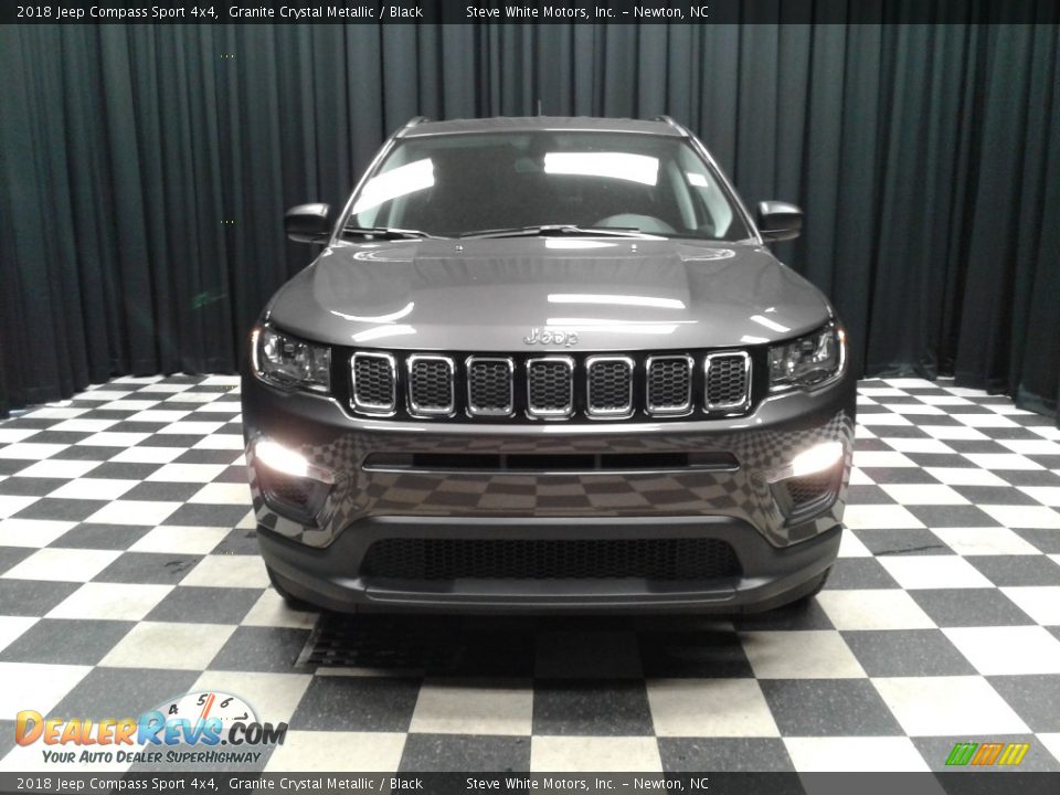 2018 Jeep Compass Sport 4x4 Granite Crystal Metallic / Black Photo #3