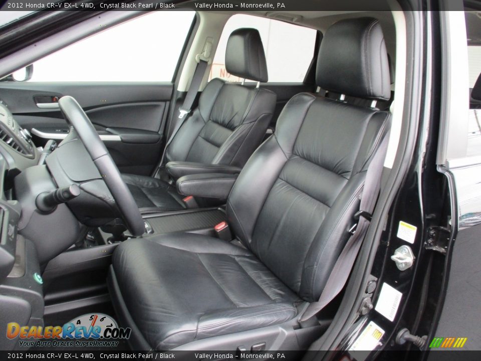 2012 Honda CR-V EX-L 4WD Crystal Black Pearl / Black Photo #11