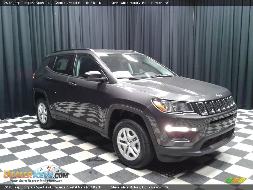 2018 Jeep Compass Sport 4x4 Granite Crystal Metallic / Black Photo #4