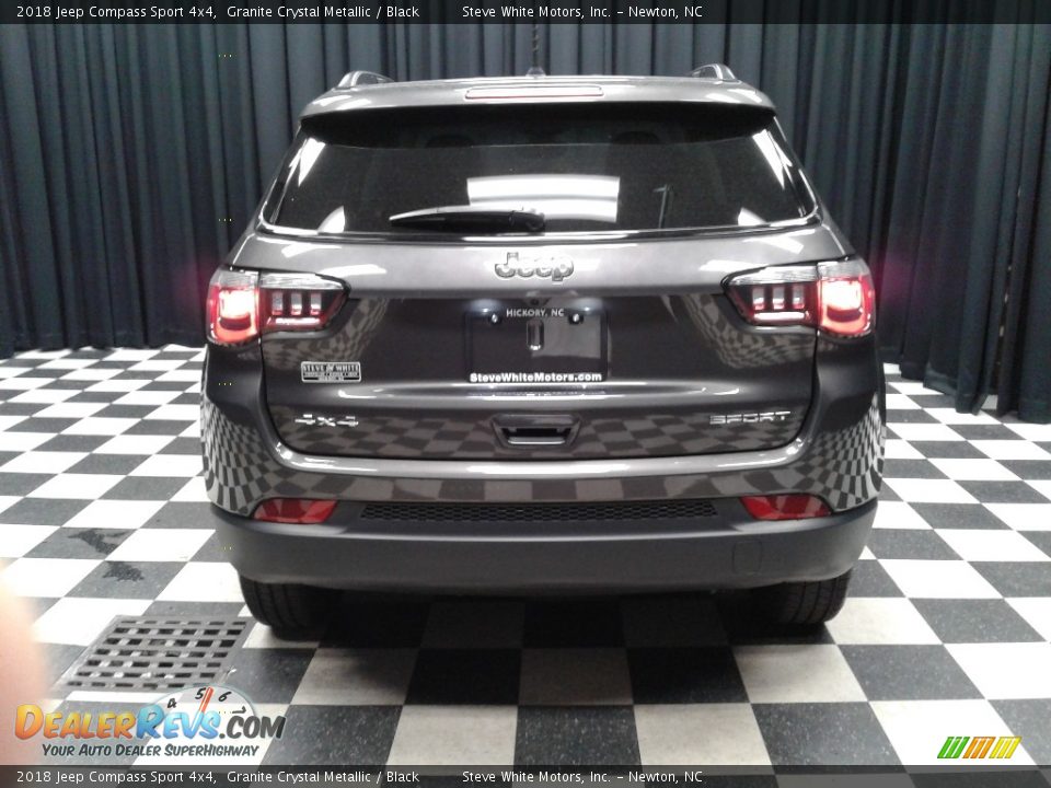 2018 Jeep Compass Sport 4x4 Granite Crystal Metallic / Black Photo #7