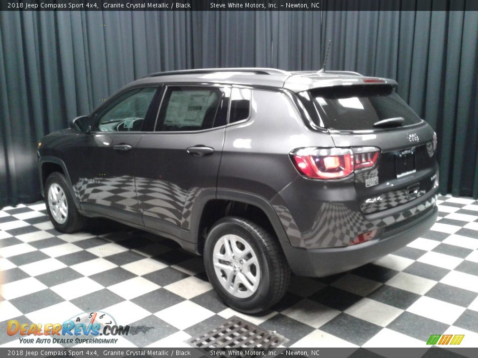 2018 Jeep Compass Sport 4x4 Granite Crystal Metallic / Black Photo #8