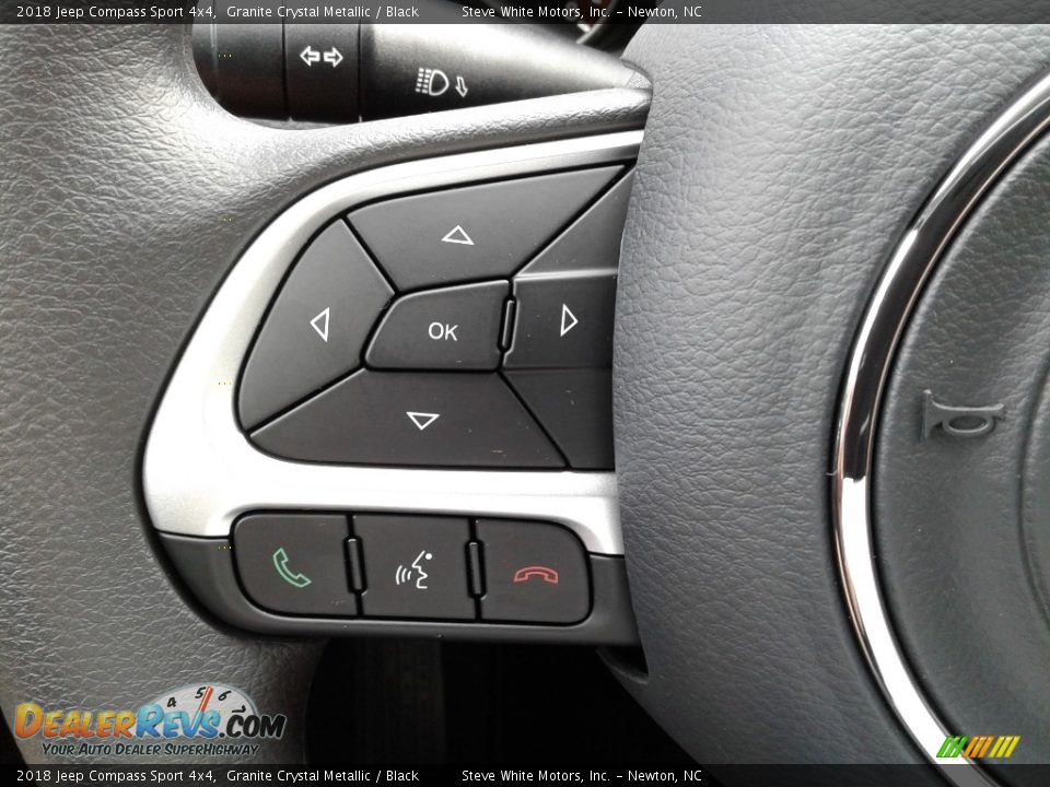 2018 Jeep Compass Sport 4x4 Granite Crystal Metallic / Black Photo #16