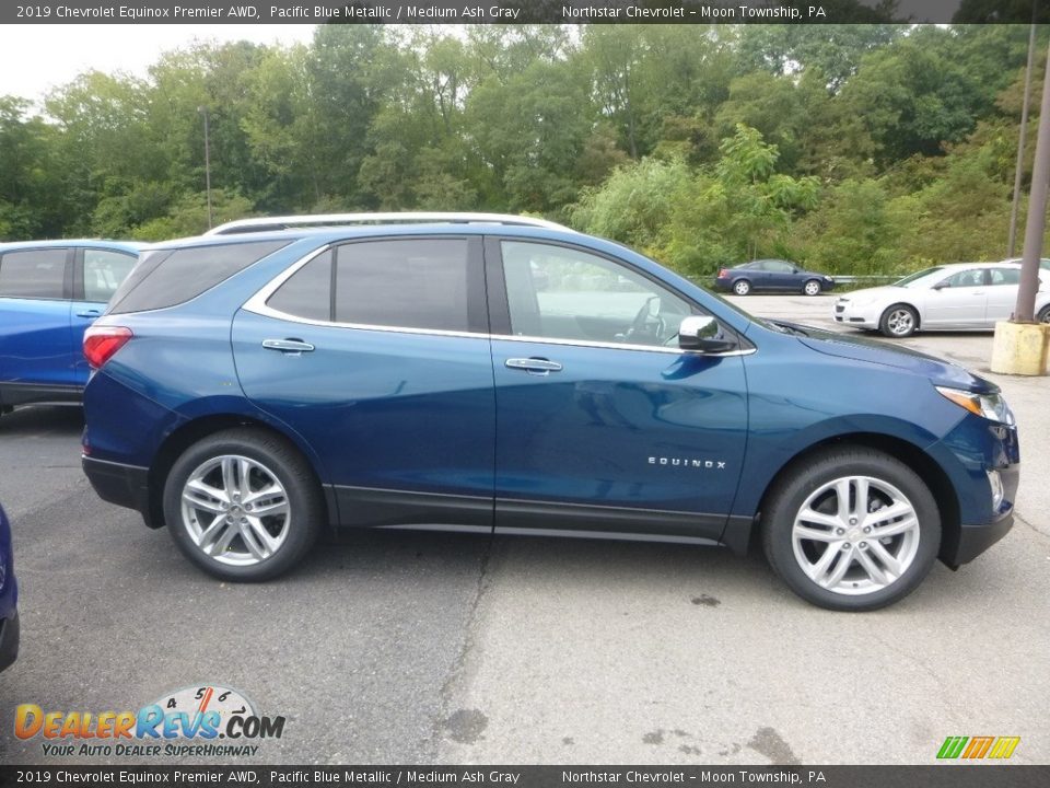 2019 Chevrolet Equinox Premier AWD Pacific Blue Metallic / Medium Ash Gray Photo #6
