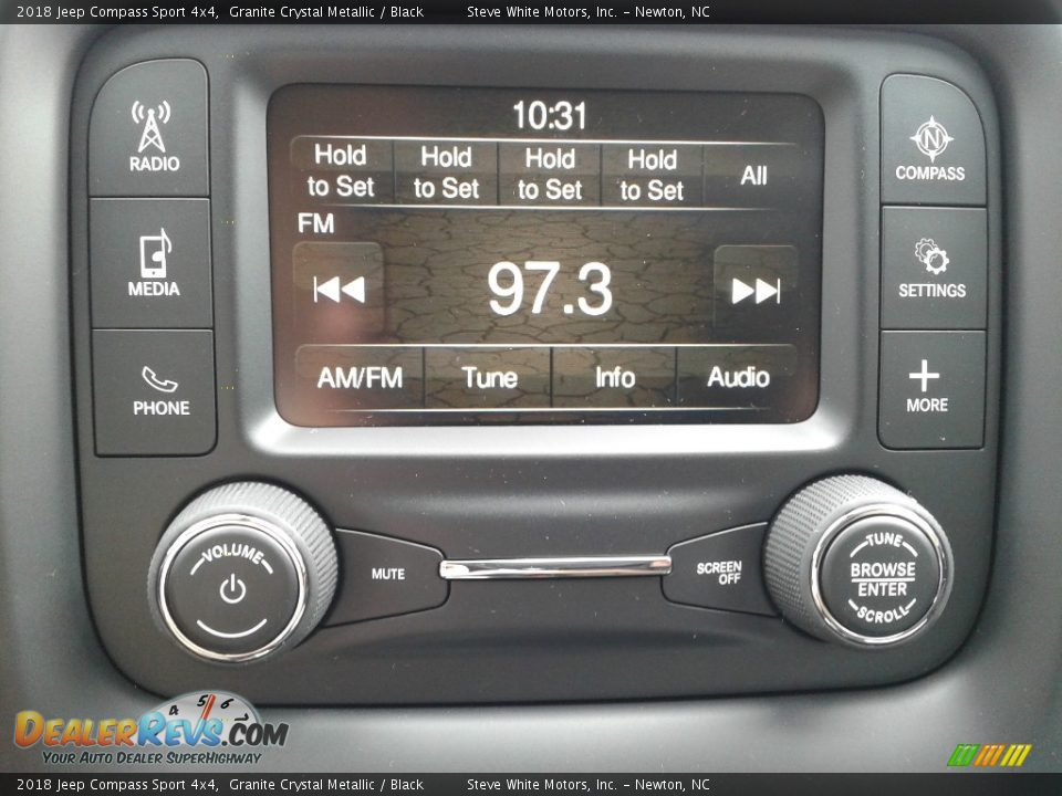 2018 Jeep Compass Sport 4x4 Granite Crystal Metallic / Black Photo #20