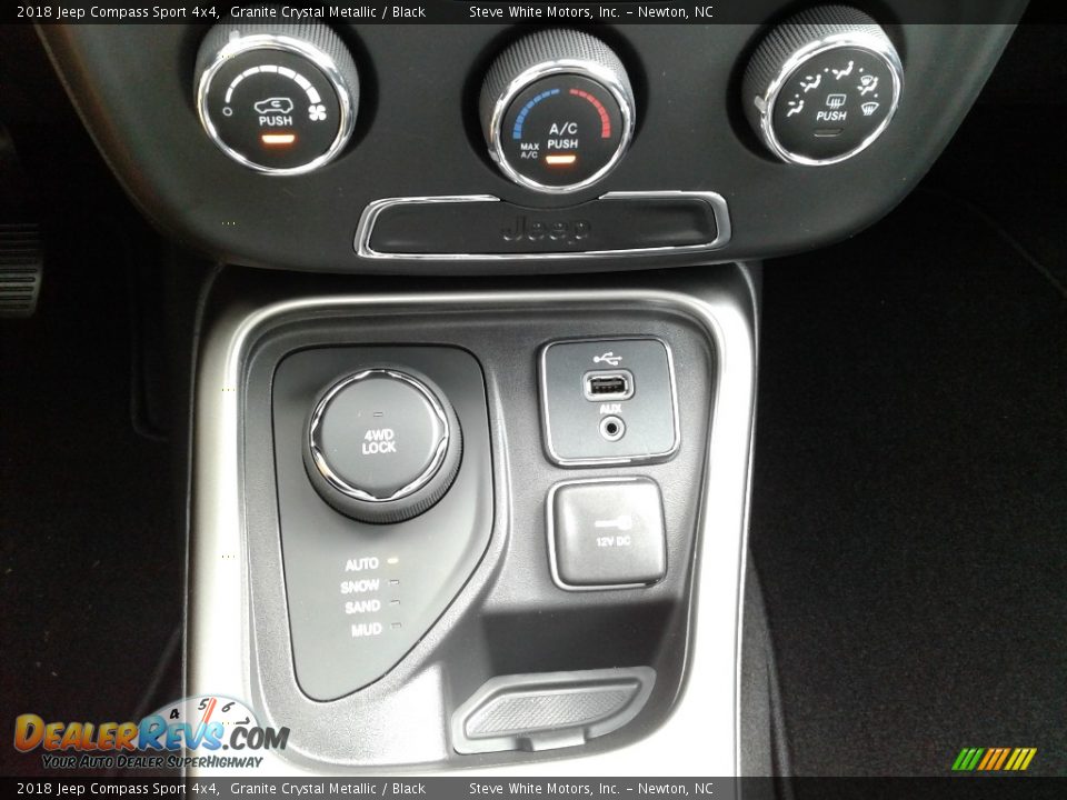 2018 Jeep Compass Sport 4x4 Granite Crystal Metallic / Black Photo #22