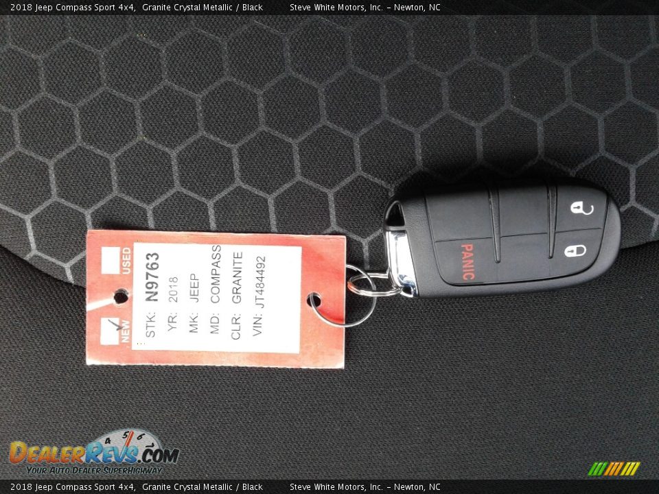 2018 Jeep Compass Sport 4x4 Granite Crystal Metallic / Black Photo #25