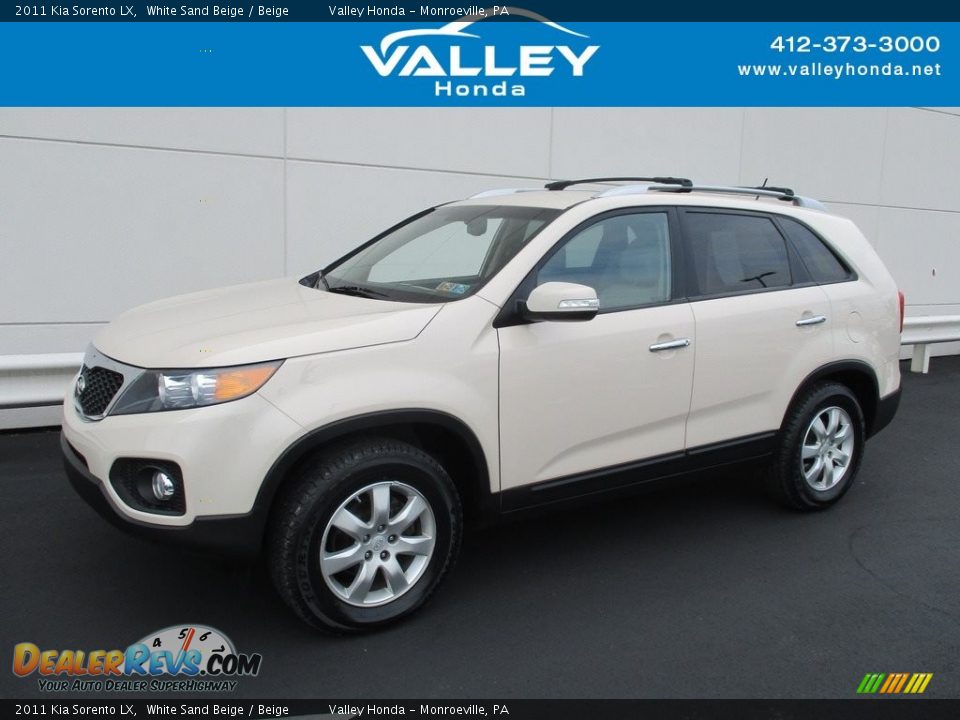 2011 Kia Sorento LX White Sand Beige / Beige Photo #1