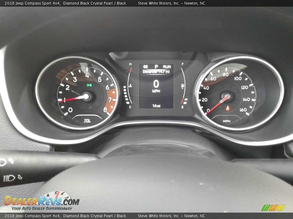 2018 Jeep Compass Sport 4x4 Diamond Black Crystal Pearl / Black Photo #18