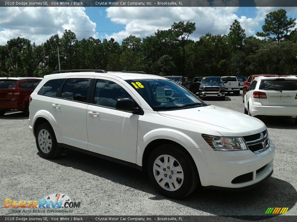 2018 Dodge Journey SE Vice White / Black Photo #7