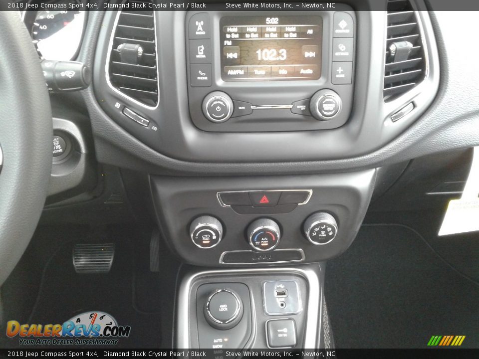 2018 Jeep Compass Sport 4x4 Diamond Black Crystal Pearl / Black Photo #19
