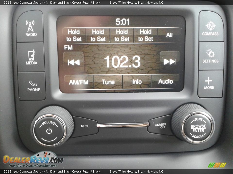 2018 Jeep Compass Sport 4x4 Diamond Black Crystal Pearl / Black Photo #20