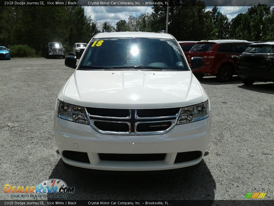 2018 Dodge Journey SE Vice White / Black Photo #8
