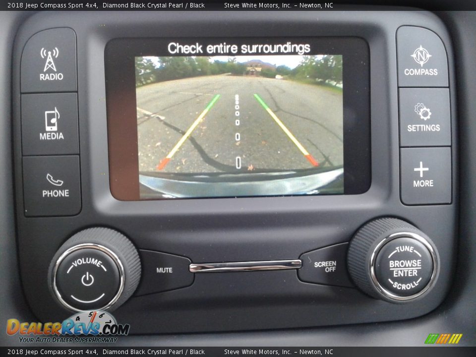 2018 Jeep Compass Sport 4x4 Diamond Black Crystal Pearl / Black Photo #21
