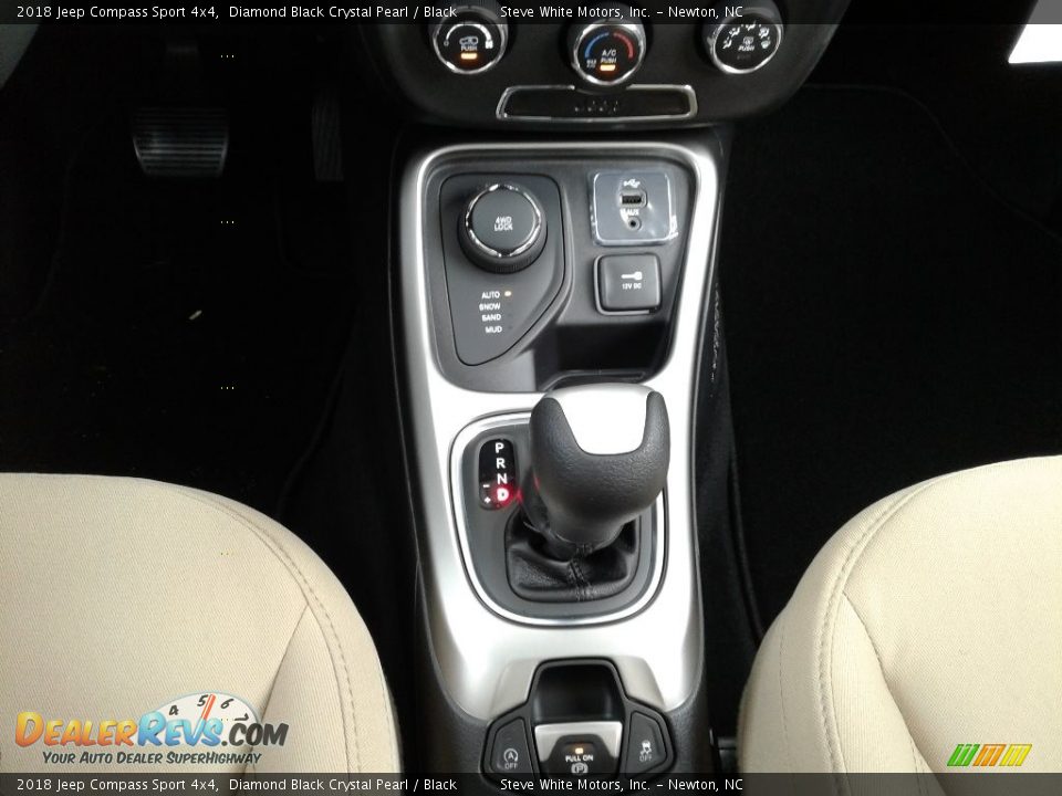 2018 Jeep Compass Sport 4x4 Diamond Black Crystal Pearl / Black Photo #23