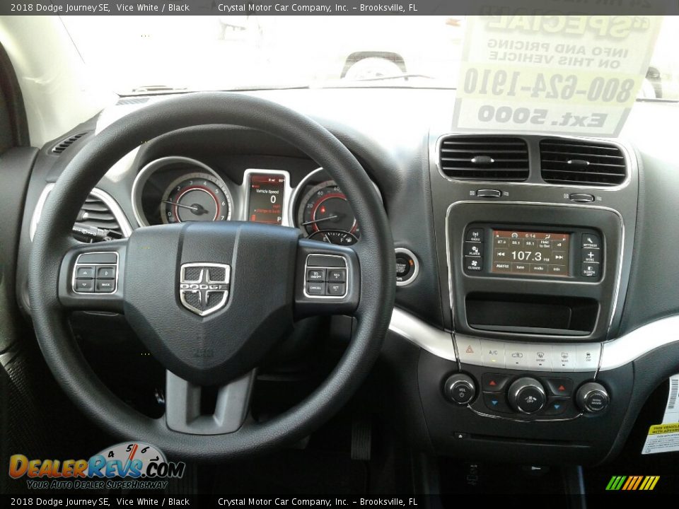 2018 Dodge Journey SE Vice White / Black Photo #13
