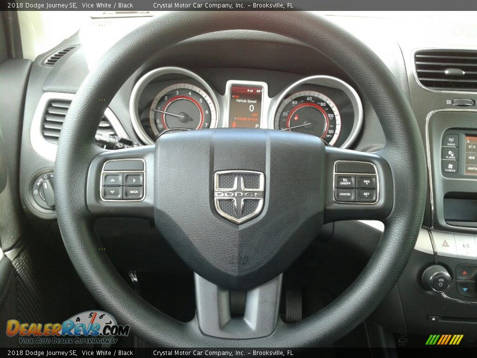 2018 Dodge Journey SE Vice White / Black Photo #14