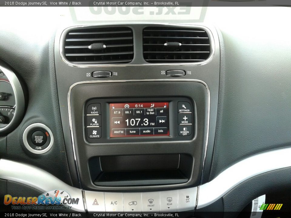 2018 Dodge Journey SE Vice White / Black Photo #15