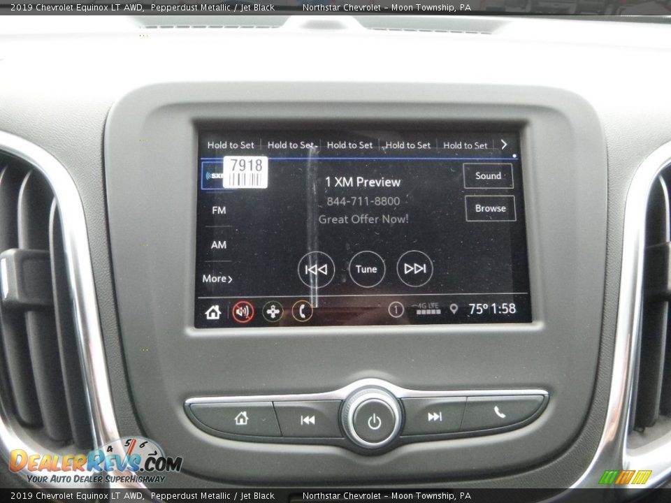 2019 Chevrolet Equinox LT AWD Pepperdust Metallic / Jet Black Photo #17