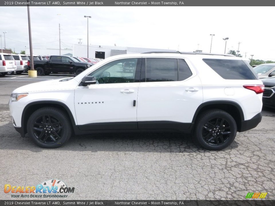 2019 Chevrolet Traverse LT AWD Summit White / Jet Black Photo #2